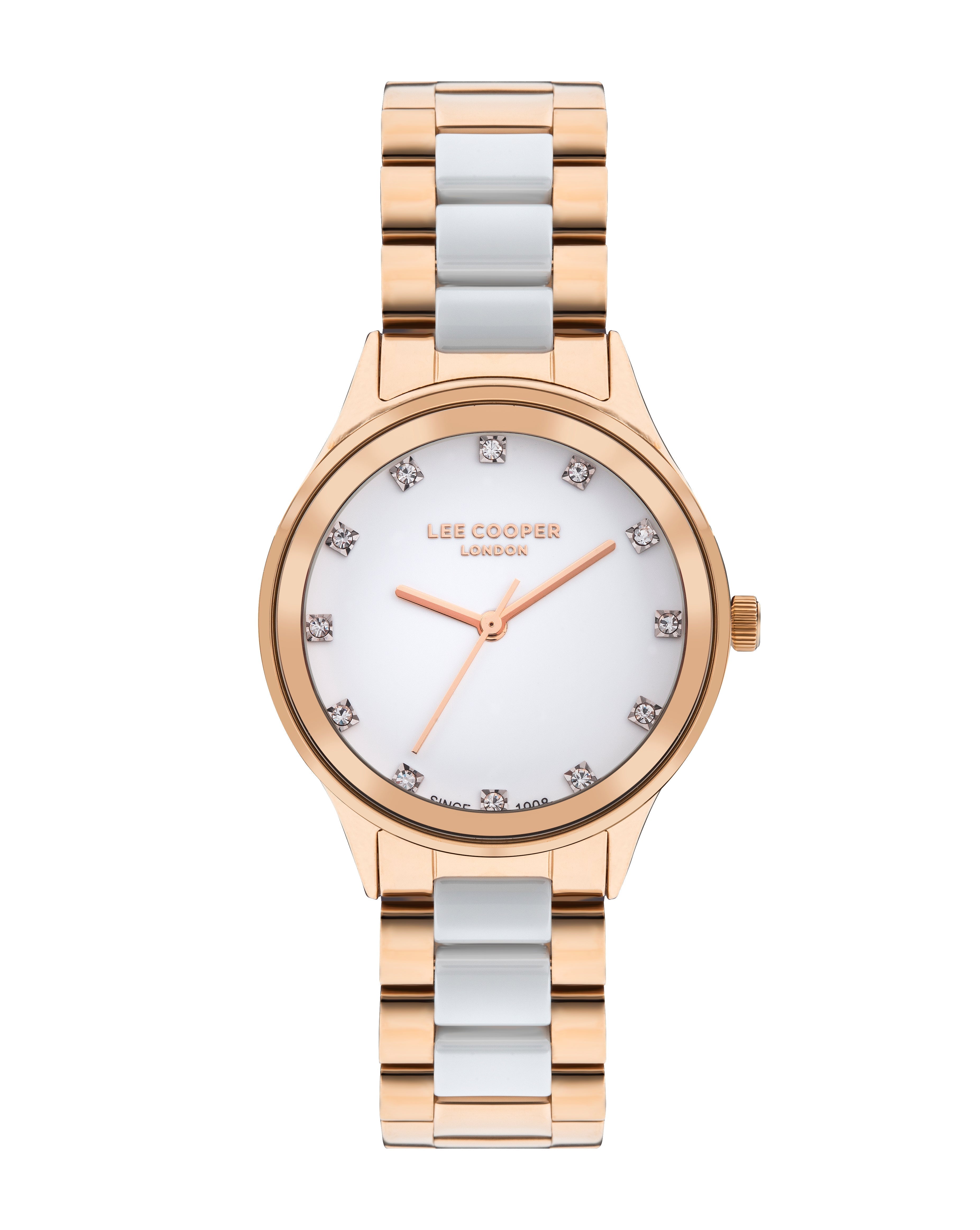 Lee Cooper Classic White MOP Dial Rose Gold Watch – LC07874.430