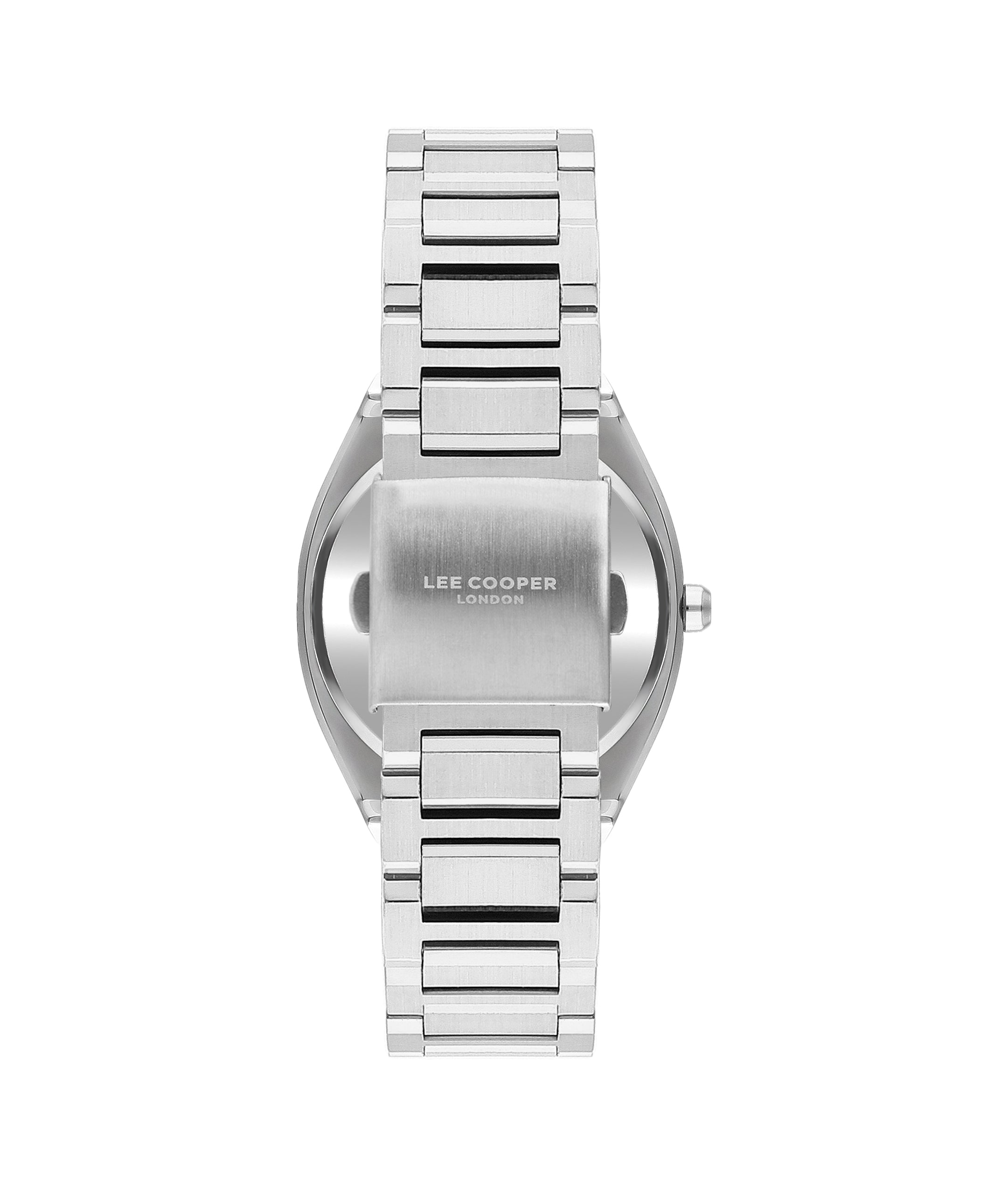 Lee Cooper Square Black Dial Silver Watch – LC07984.350