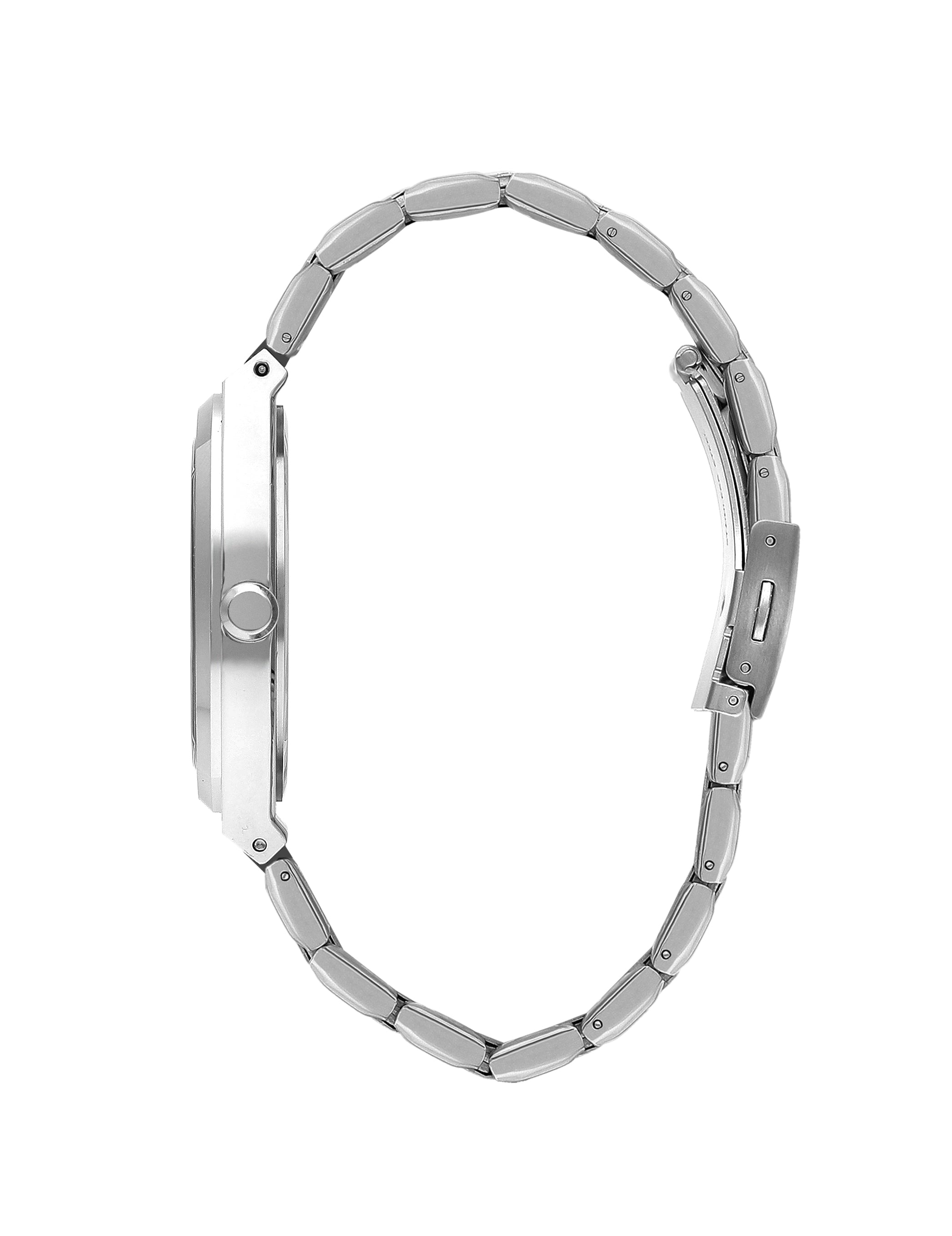 Lee Cooper Square Black Dial Silver Watch – LC07984.350