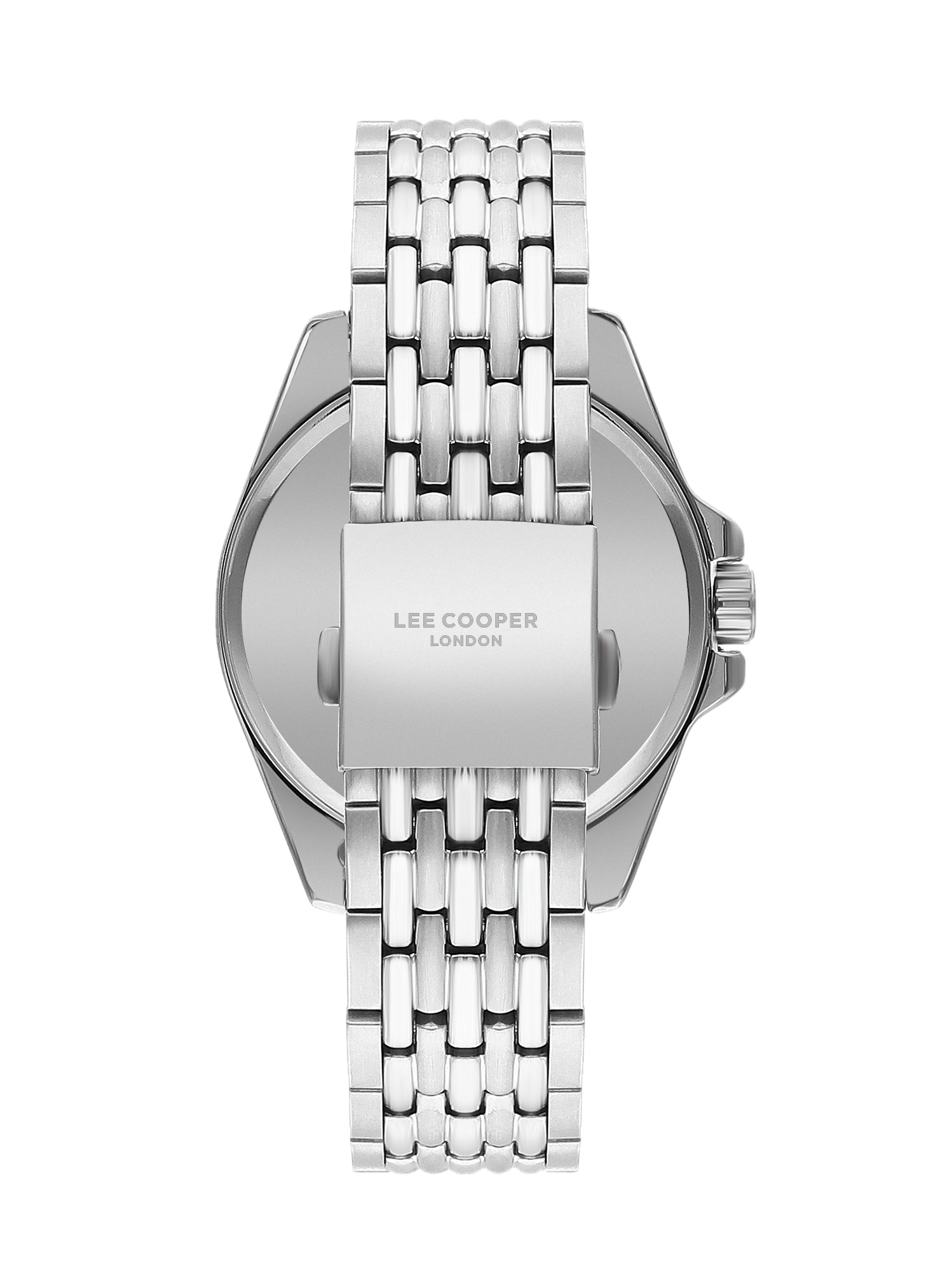 Lee Cooper Men’s Silver Analog Metal Strap Blue Dial Watch – LC07954.300 - Watch