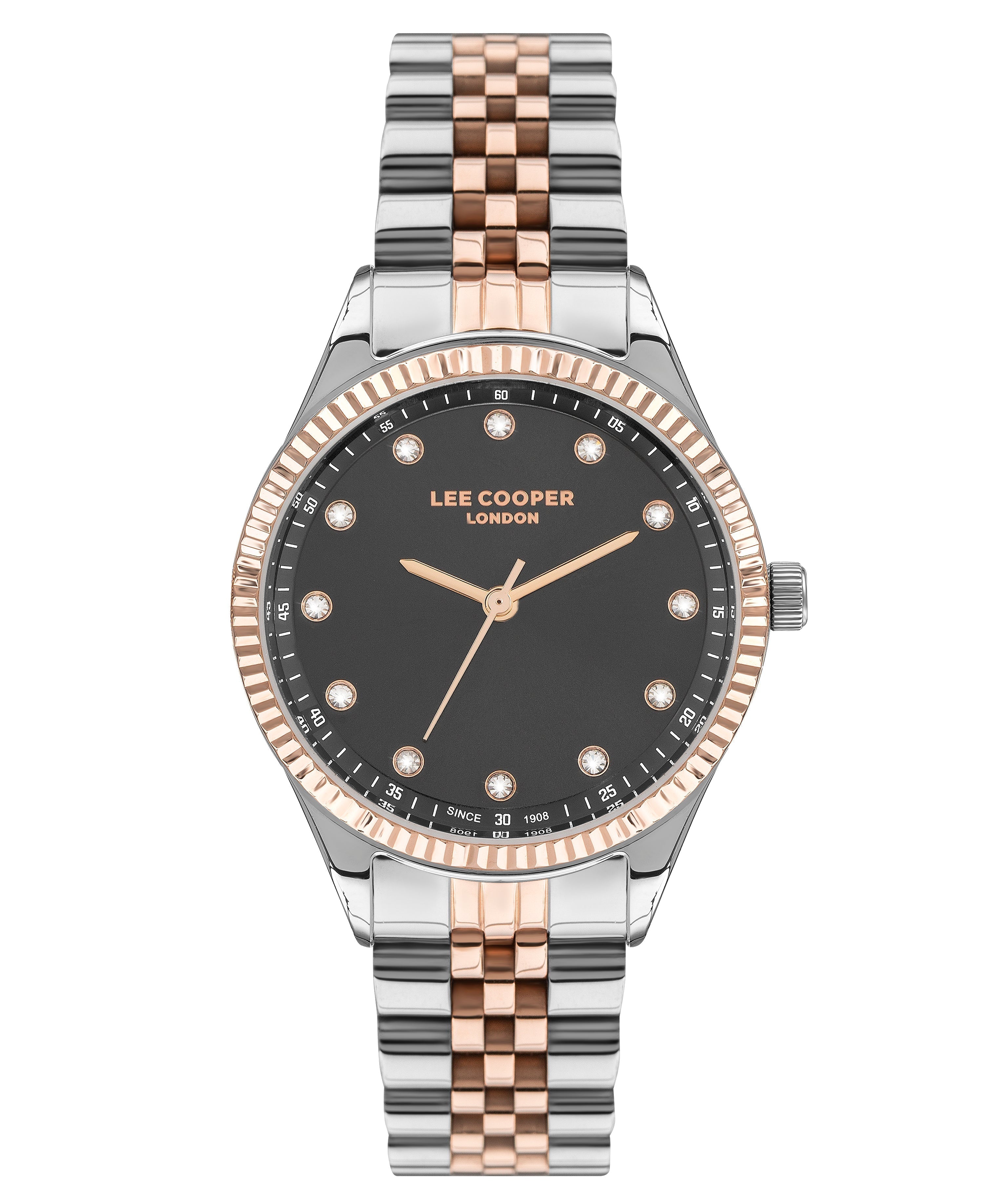 Lee Cooper Classic Dark Grey Dial Two Tone Watch – LC07310.550