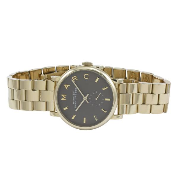 Marc By Marc Jacobs Baker Grey Dial Gold Plated Watch MBM3281