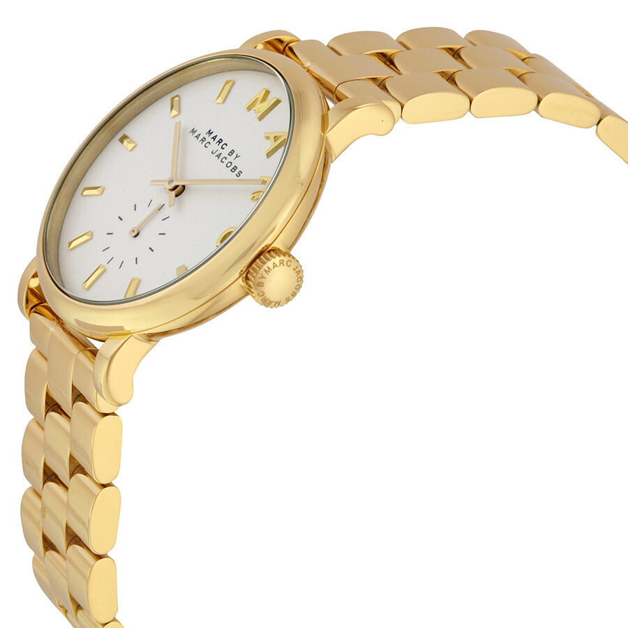 Marc By Marc Jacobs White Dial Gold-tone Ladies Watch - MBM3243