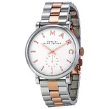 Marc by Marc Jacobs White Dial Two Tone Stainless Steel Ladies Watch MBM3312 - Watches of Australia