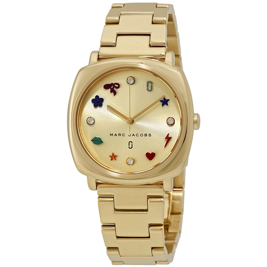 Marc Jacobs Mandy Gold Dial Gold Steel Watch - MJ3549