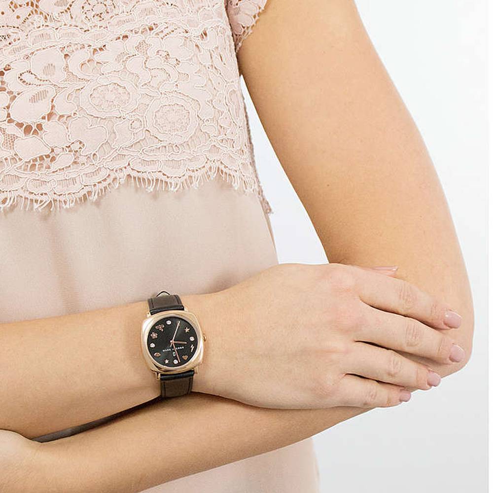 Marc Jacobs Womens 'Mandy' Quartz Stainless Steel and Leather Watch MJ1565 - Watches of Australia #4