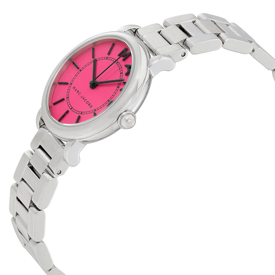 Marc Jacobs Roxy Fuchsia Dial Silver Watch MJ3528