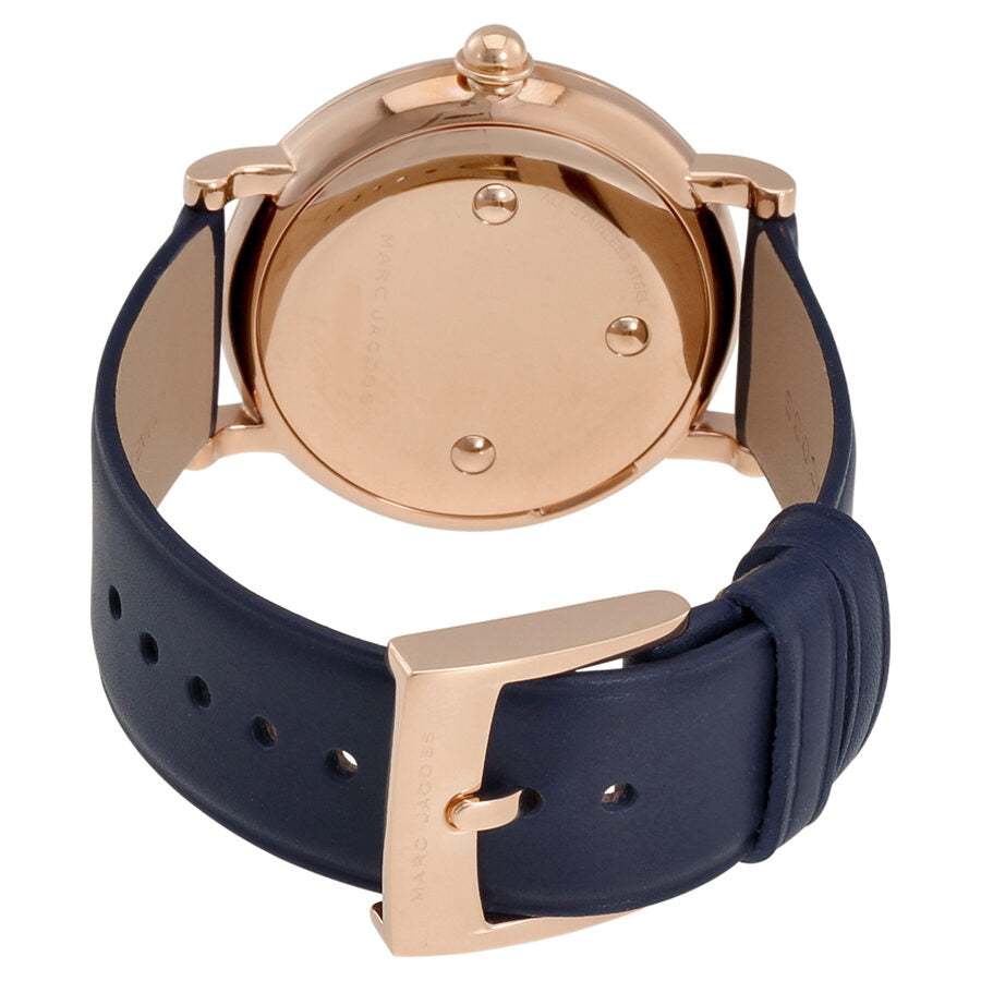 Marc Jacobs Roxy Navy Blue Dial Ladies Leather Watch MJ1534 - Watches of Australia #3