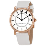 Marc Jacobs Roxy White Dial White Leather Ladies Watch MJ1561 - Watches of Australia