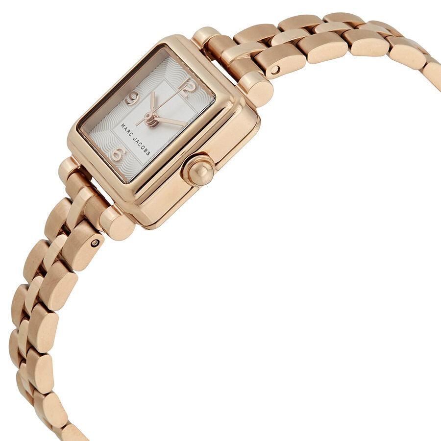 Marc Jacobs Vic Silver Dial Rose Gold Tone Watch MJ3530