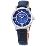 Maserati Epoca Blue Dial Blue Leather Ladies Watch R8851118502