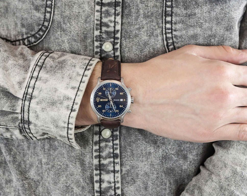 Maserati Epoca Chronograph Blue Dial Men’s Watch R8871618001 - Watch