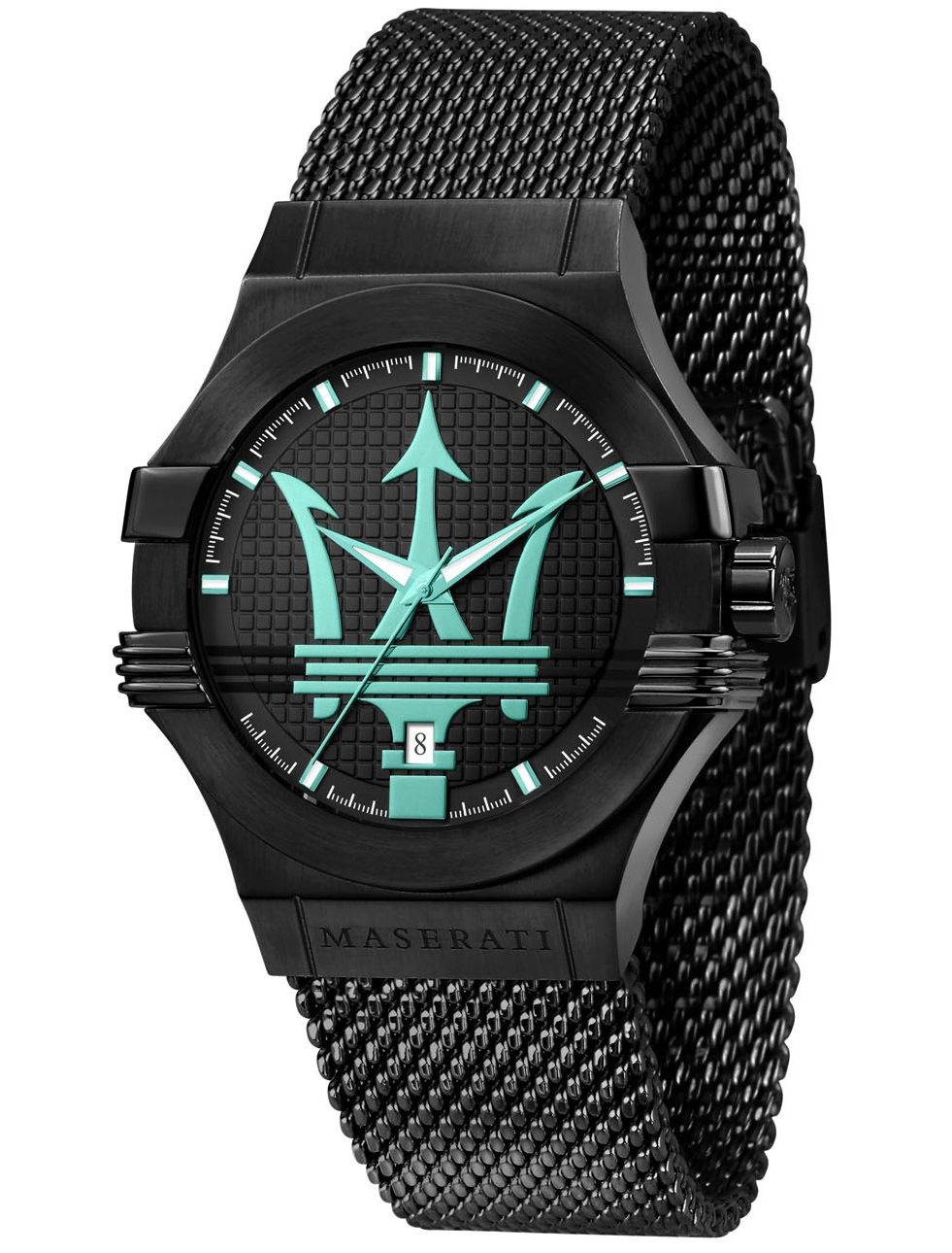 Maserati Potenza Aqua Edition Black Mesh Men's Watch R8853144002 - The Watches Men & CO