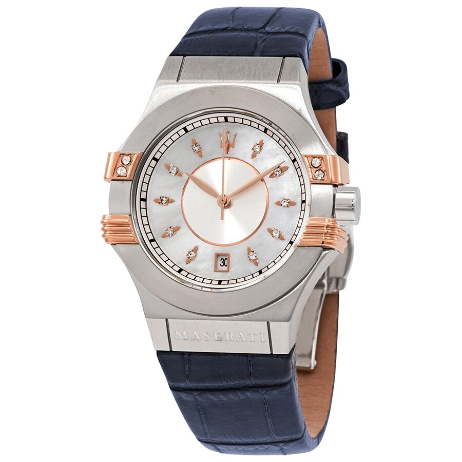 Maserati Potenza Diamond Silver Dial Ladies Watch R8851108502 - The Watches Men & CO