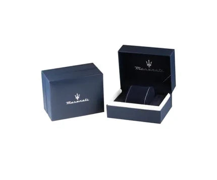 Maserati watch presentation box with trident logo