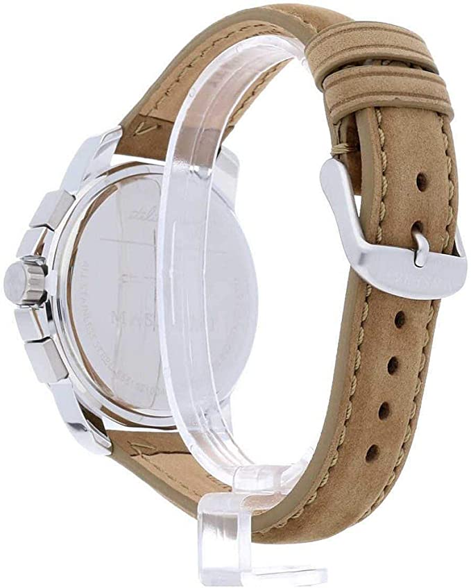Maserati Successo Black Dial Beige Leather Menβs Watch R8851121004 - Watch