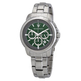 Maserati Successo Chronograph Quartz Green Dial Men's Watch #R8873621017 - Watches of Australia