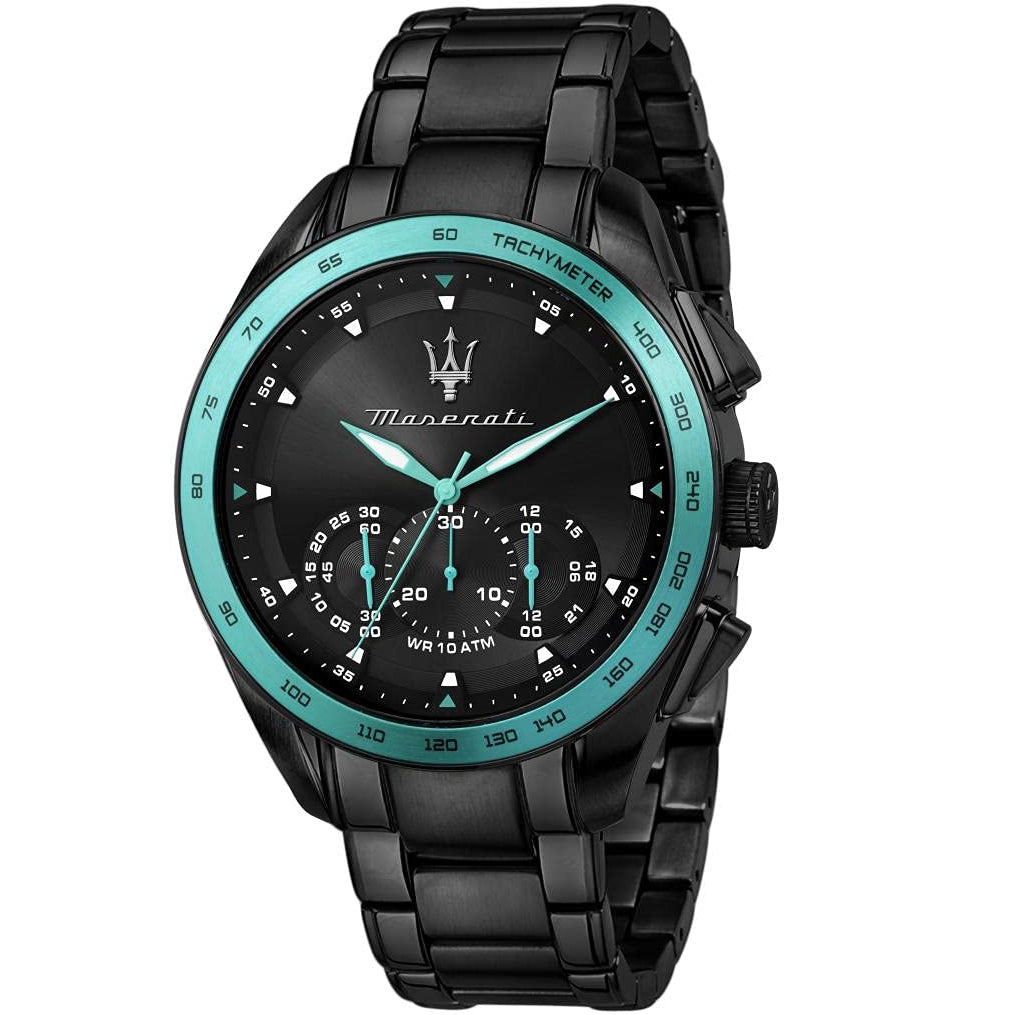 Maserati Traguardo Analog Black Dial Men's Watch R8873644002 - The Watches Men & CO