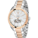 Maserati Traguardo Automatic Silver Open Heart Dial Men's Watch R8823112001 - Watches of Australia