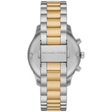 Michael Kors Berkley Chronograph Silver Dial Two Tone Steel Strap Watch For Women - MK7415