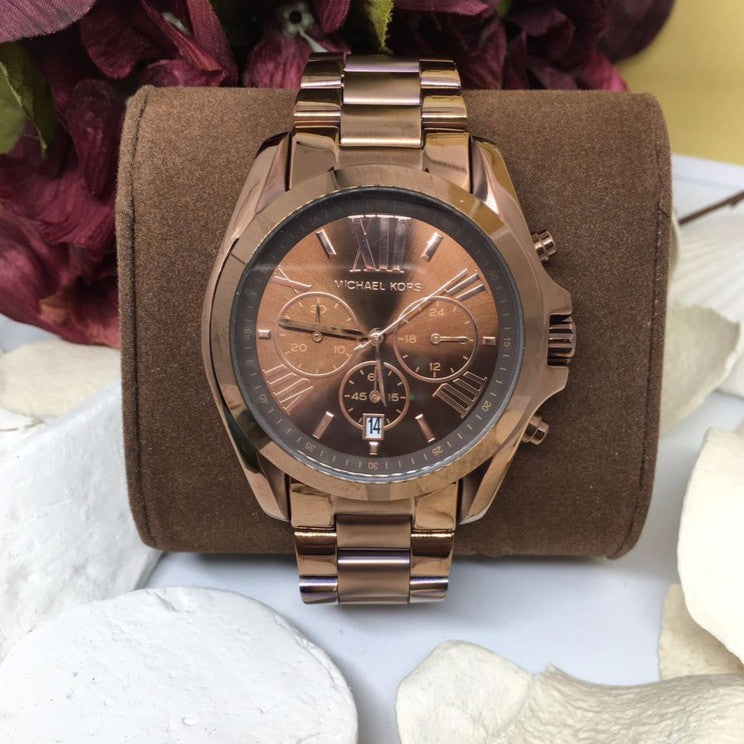 Michael Kors Bradshaw Chronograph Espresso Dial Unisex Watch MK5628