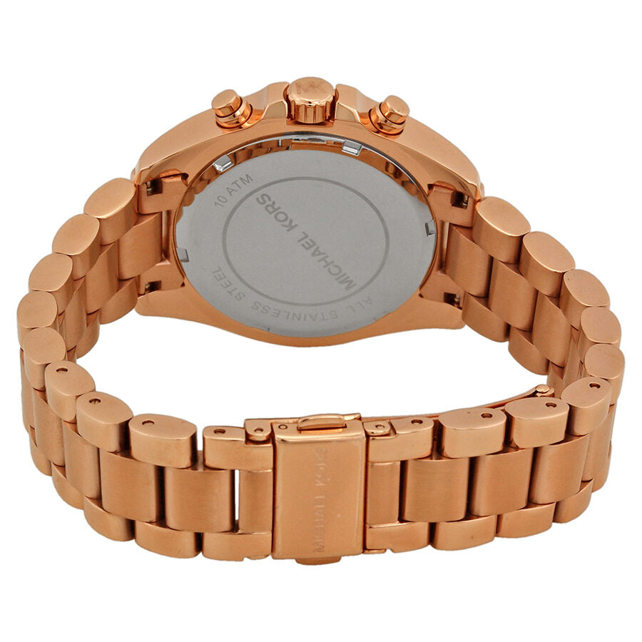 Michael Kors Bradshaw Chronograph Rose Dial Ladies Watch MK5799 - The Watches Men & CO #3