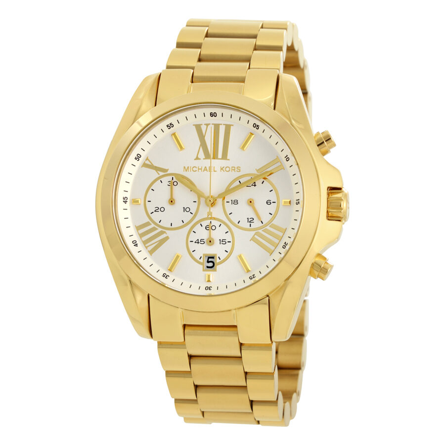 Michael Kors Oversize Bradshaw Chronograph Gold Unsiex Watch - MK6266