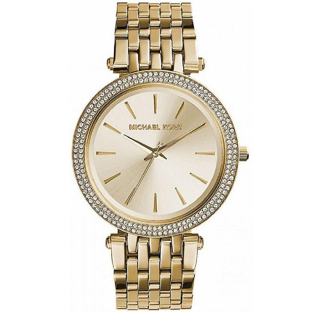 Michael Kors Darci Crystal Paved All Gold Ladies Watch MK3430 - The Watches Men & CO