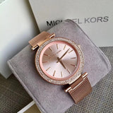 Michael Kors Darci Rose Gold Mesh Strap Ladies Watch MK3369