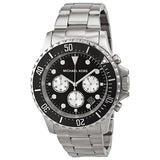 Michael Kors Everest Chronograph Black Dial Stainless Steel Men's Watch MK8256 - Watches of Australia