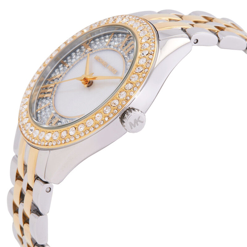 Michael Kors Harlowe Quartz Crystal Silver Dial Ladies Watch MK4811