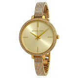 Michael Kors Jaryn Crystal Gold Sunray  Dial Ladies Watch #MK3784 - Watches of Australia
