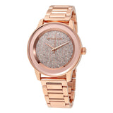 Michael Kors Kinley Pave Rose Dial Ladies Watch #MK6210 - Watches of Australia