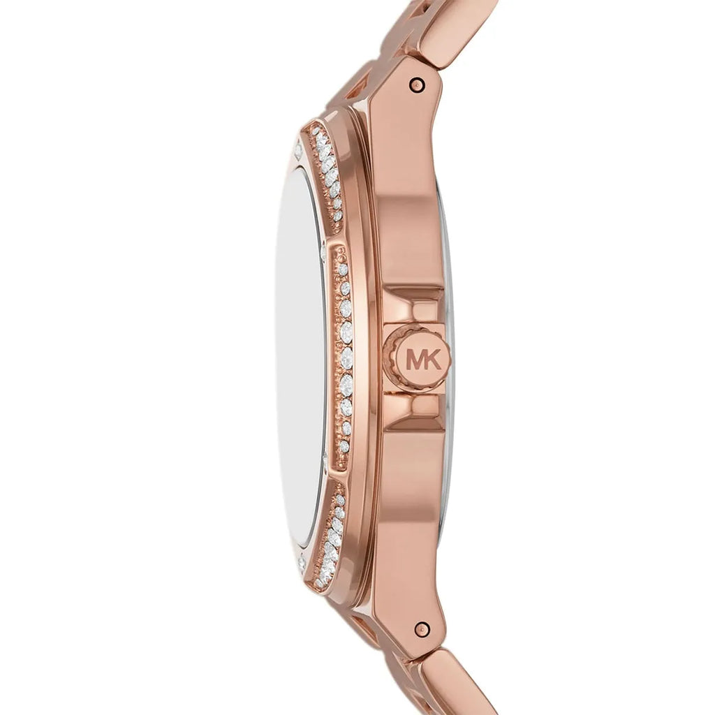 Michael Kors Lennox Three Hand Rose Gold-Tone Women's Watch - MK1063