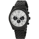 Michael Kors Lexington Chronograph Silver Crystal Pave Dial  Men's Watch MK8605 - Watches of Australia