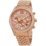 Michael Kors Lexington Crystal Pave Dial Ladies Chronograph Watch MK8580 - Watches of Australia