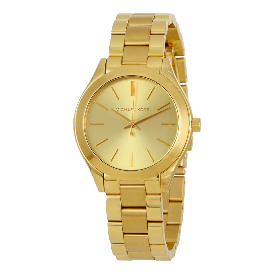 Michael Kors Mini Slim Runway Gold Women's Watch - MK3512