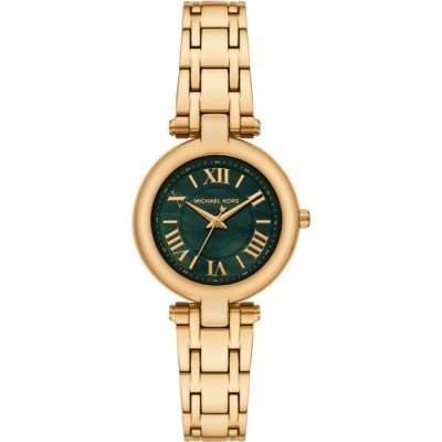 Michael Kors Laney Green Dial Gold Watch MK4892