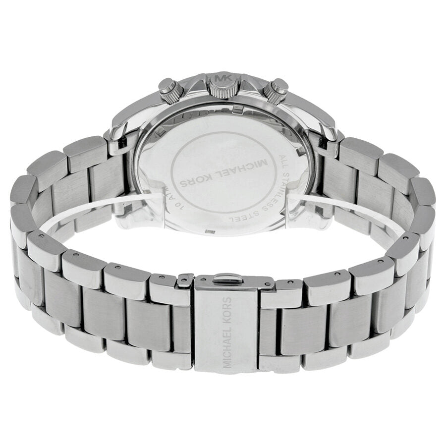 Michael Kors MK5165 caseback view showing stainless steel bracelet and deployment clasp