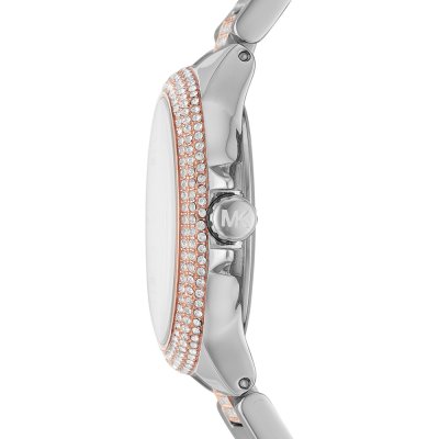 Side view of Michael Kors MK6846 Camille watch with crystal-set bezel