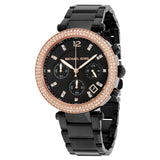Michael Kors Parker Chronograph Black Dial Ladies Watch MK5885 - Watches of Australia