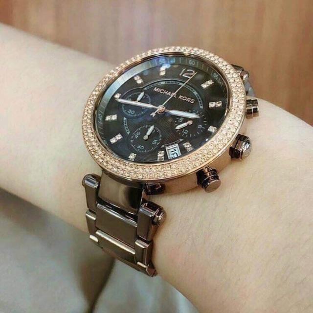 Michael Kors Parker Chronograph Chocolate Ladies Watch MK5578