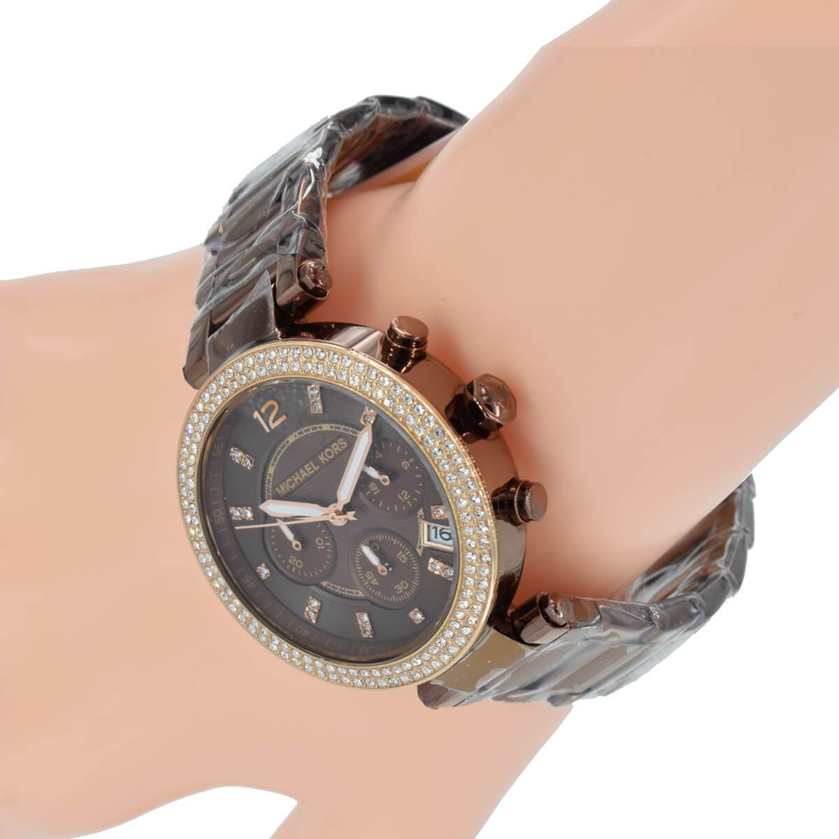 Michael Kors Parker Chronograph Chocolate Ladies Watch MK5578
