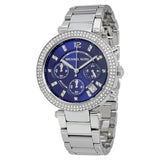Michael Kors Parker Chronograph Navy Dial Ladies Watch #MK6117 - Watches of Australia