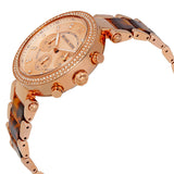 Michael Kors Parker Chronograph Rose Dial Ladies Watch MK5538 - Watches of Australia #2