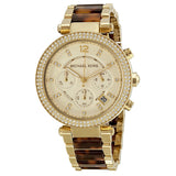 Michael Kors Parker Chronograph Gold Dial Ladies Watch #MK5688 - Watches of Australia