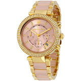 Michael Kors Parker Pink Dial Ladies Watch #MK6326 - Watches of Australia