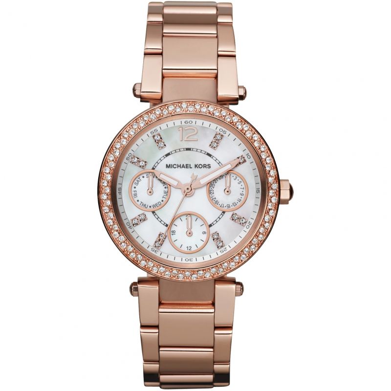 Michael Kors Parker Rose Gold Ladies Watch MK5616 - The Watches Men & CO