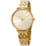 Michael Kors Pyper Crystal Yellow Gold-tone Dial Ladies Watch MK3898 - Watches of Australia