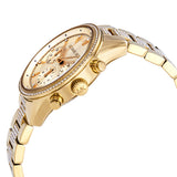 Michael Kors Ritz Pave Chronograph Crystal Gold Dial Ladies Watch MK6484 - Watches of Australia #2